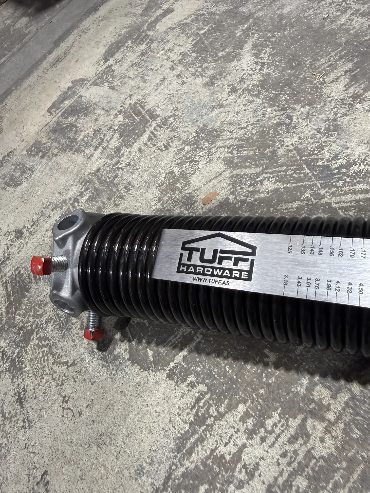 Tuff Hardware gauge on a torsion spring