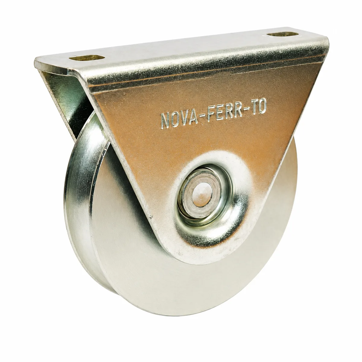 Removable Sliding Gate Wheel 90mm Ø U Groove - Weld on