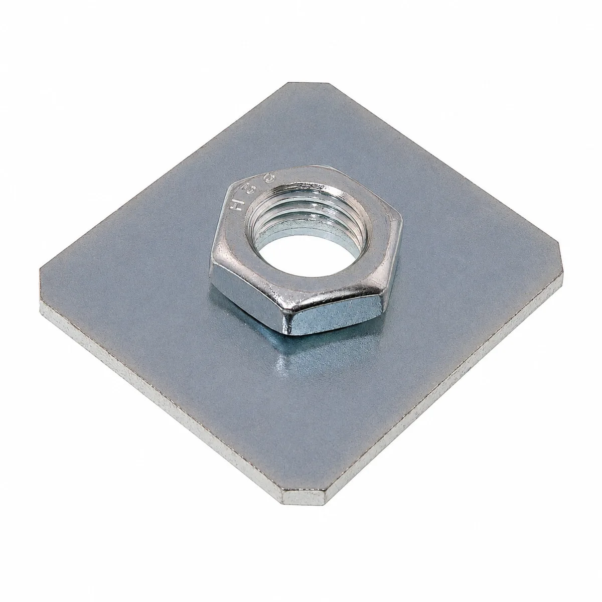 Pratico Weld-On Hinge Mounting Plate for Pintle Gate Hinge - M12